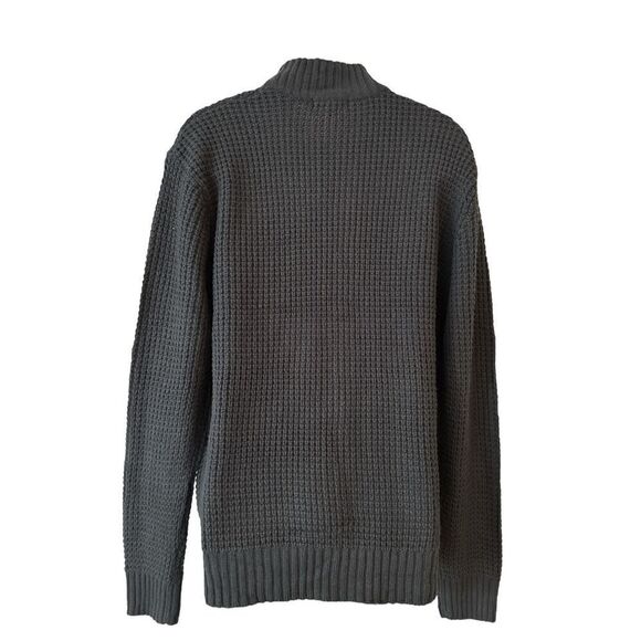 NEW MEN'S TRUE ROCK XXL NAVY LONG SLEEVE BUTTON CARDIGAN - Picture 3 of 7